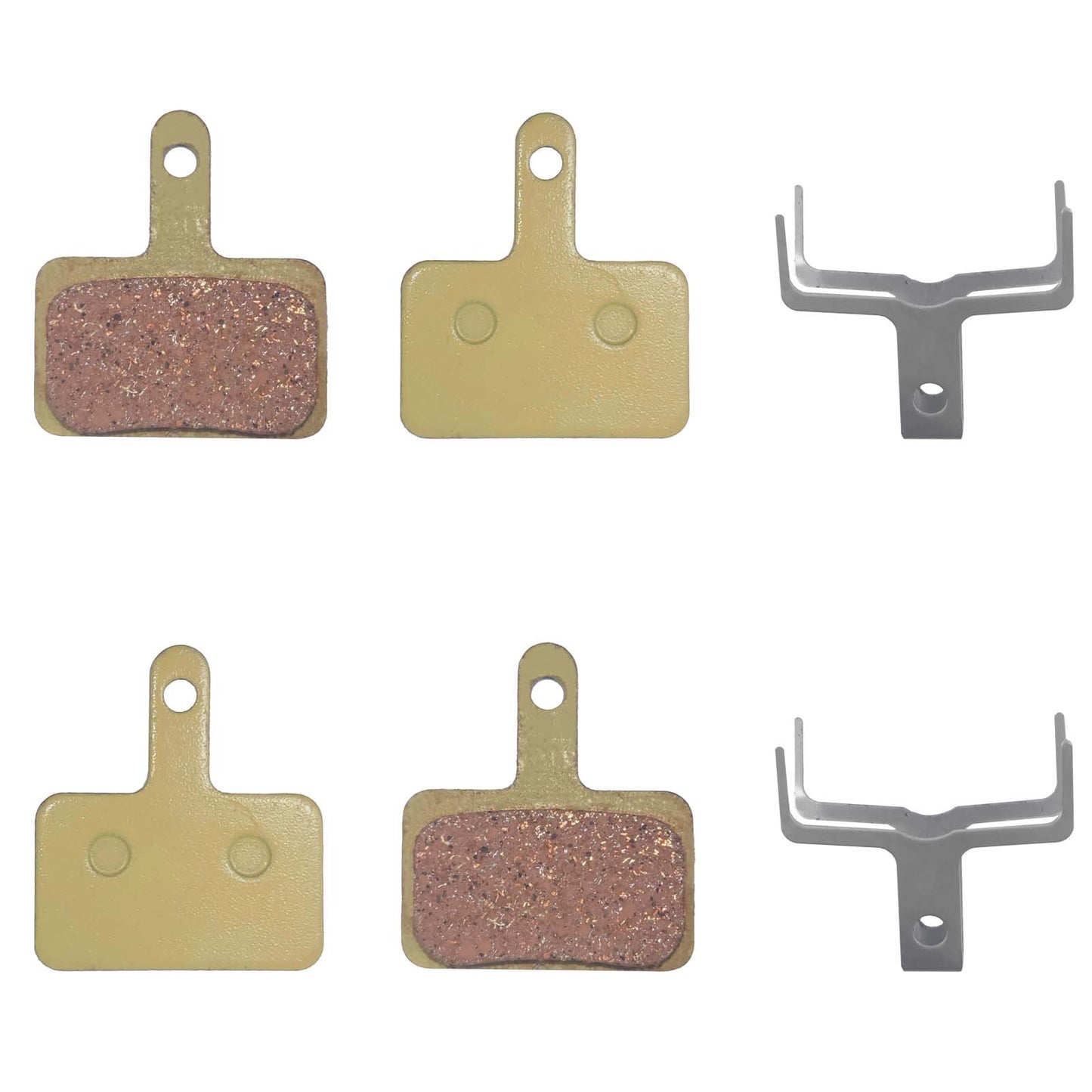 2 Pairs Bicycle Copper Base Metal Disc Brake Pads For V3/T7/T7 PRO Electric Bike